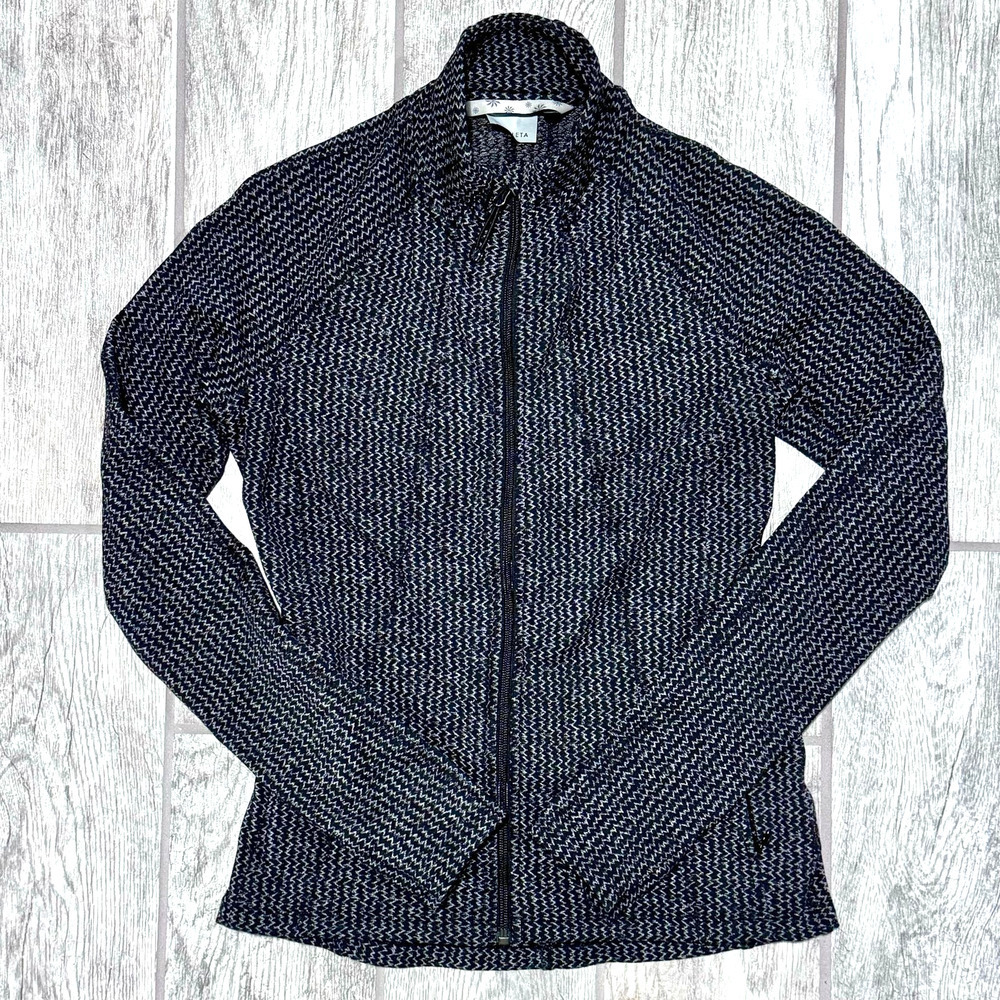 Athleta Women's Heartbeat Hope full Zip Herringbone Jacket,‎ size Small